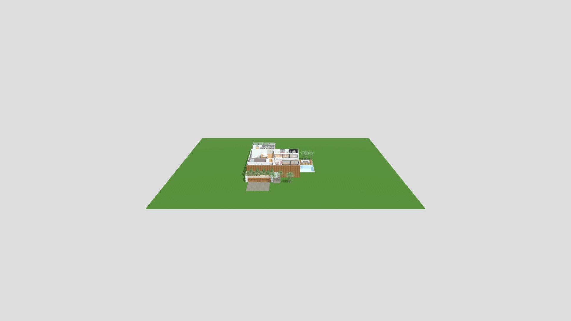 Modern house - Download Free 3D model by Home Design 3D (@homedesign3d ...