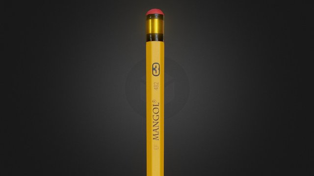 Mangol Pencil 3D Model