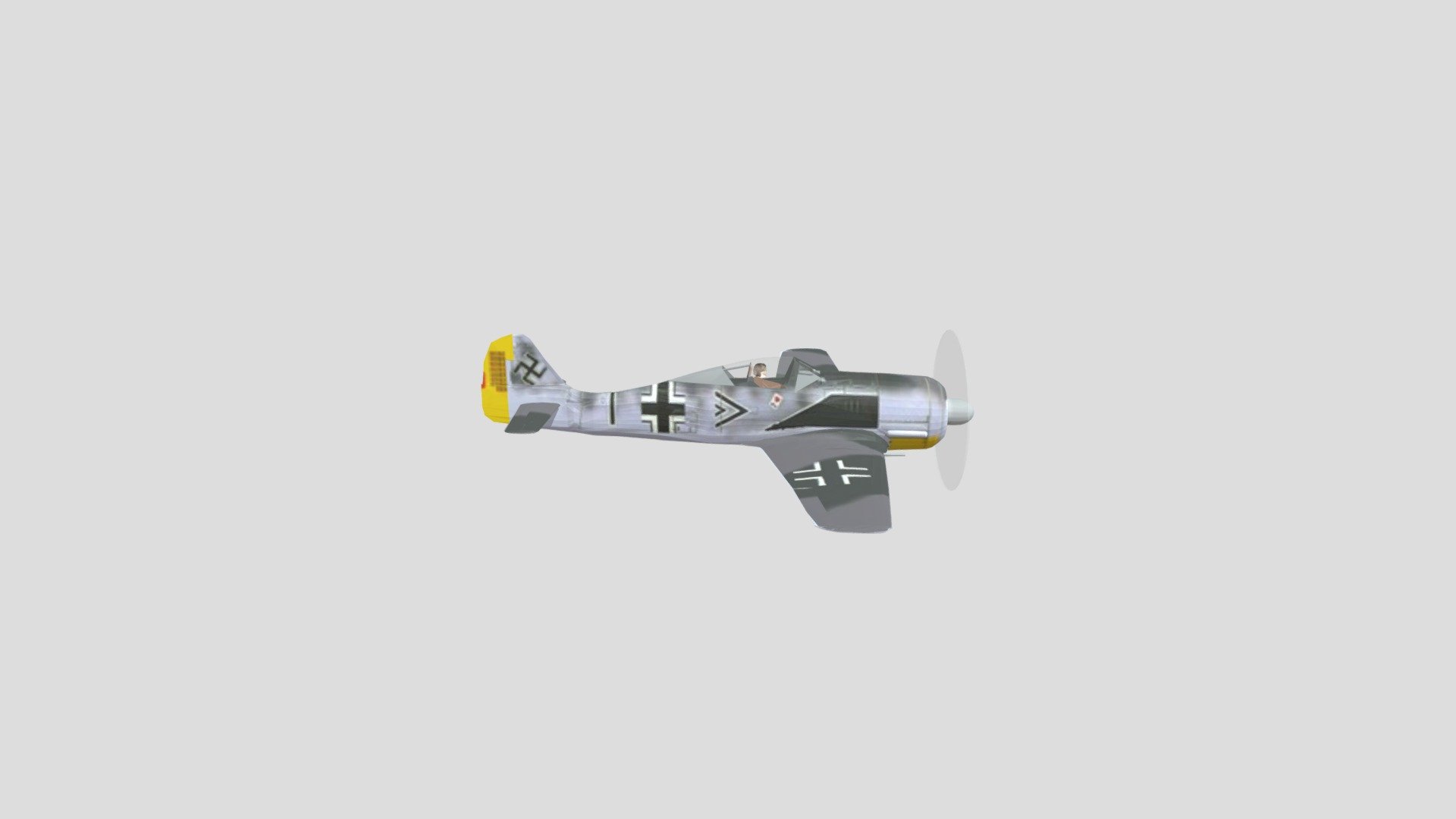 German ww2 aircraft lowpoly