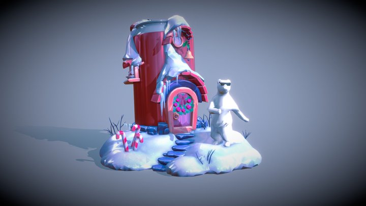 Coke-House Bear Samba 3D Model
