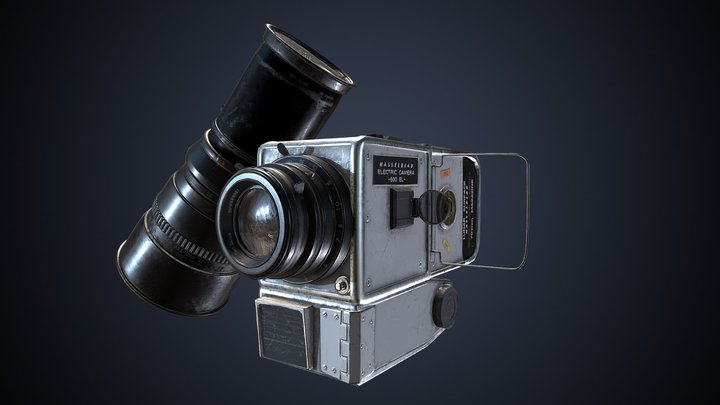 Hasselblad 500 EL 70 mm Magazine 3D Model