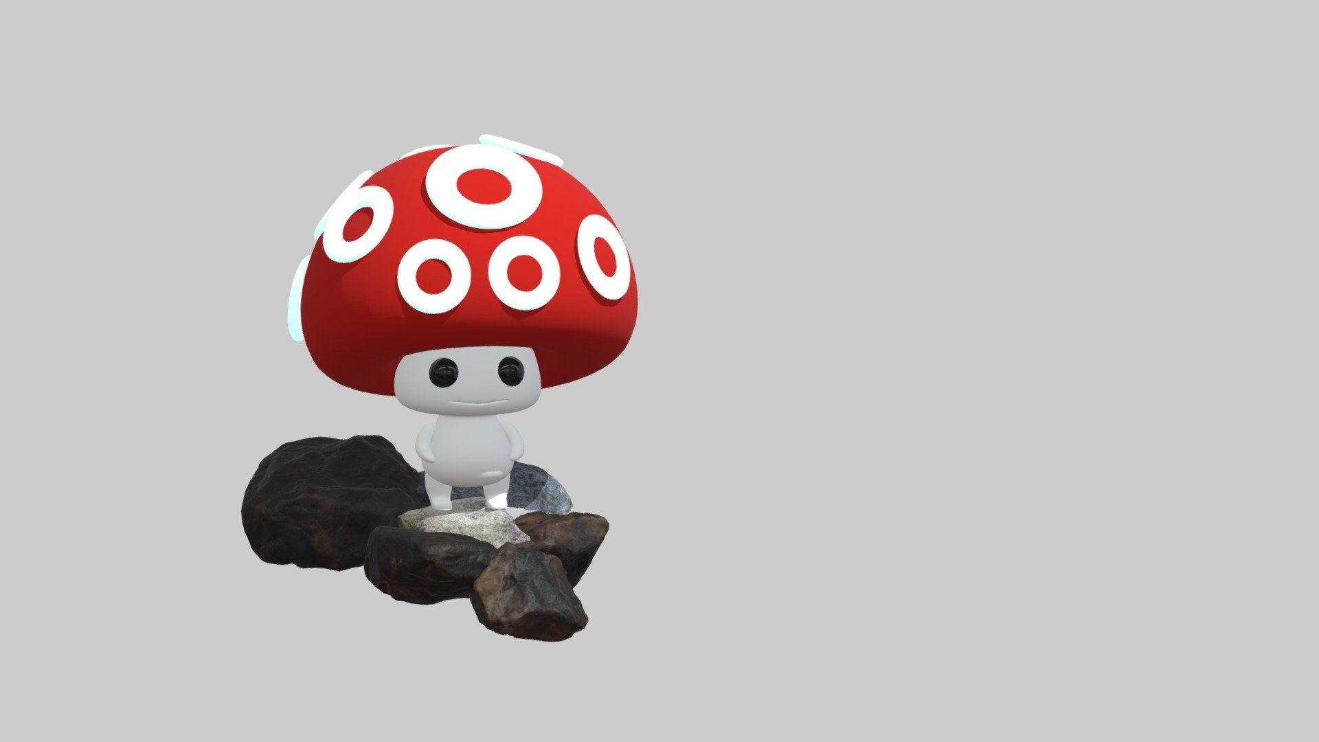 грибочик - 3D model by Isaevtest [898a684] - Sketchfab