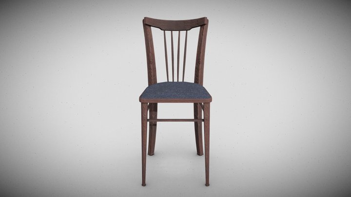 Wooden Chair 3D Model