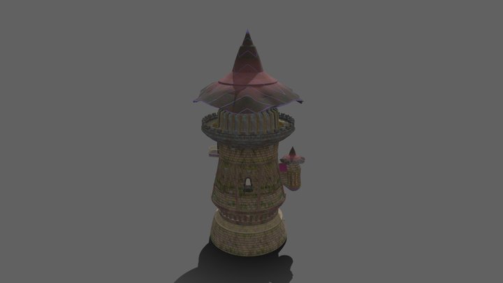 Fantasy Tower 3D Model