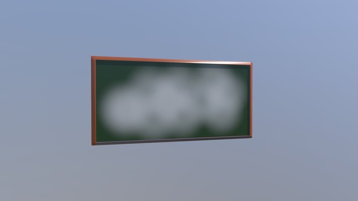 Chalk Board 3D Model