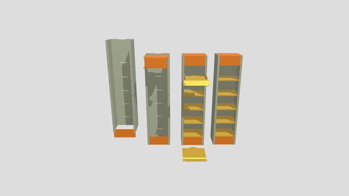 Expositor-estantes 10 3D Model