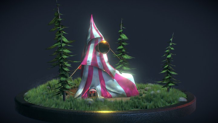 Fortune Teller Tent 3D Model