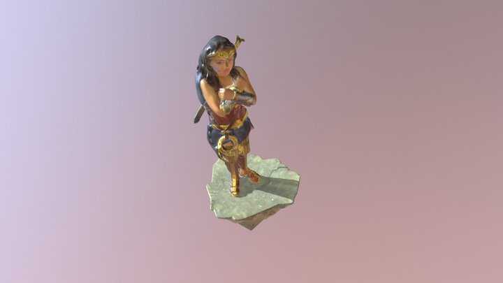 Wonder Woman Girl Sofa 3D Model