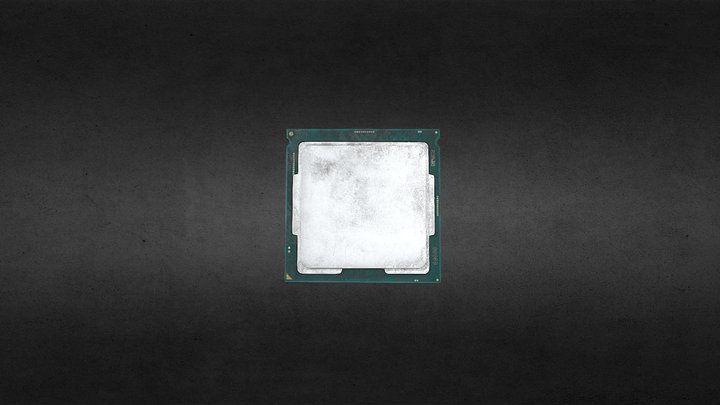 Intel CPU - Dirty 3D Model