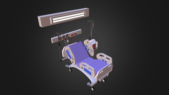HospitalBed 3D Model
