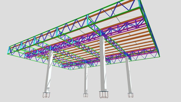 POSTO DE COMBUSTÍVEIS 3D Model