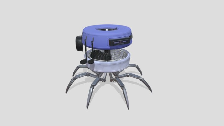Dishwasher - animated Robuddy 3D Model