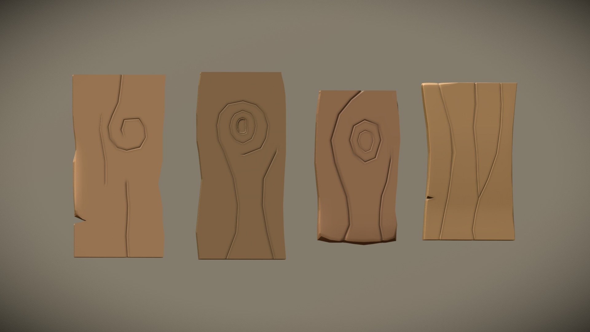 Wood planks modeles in Hard Surface