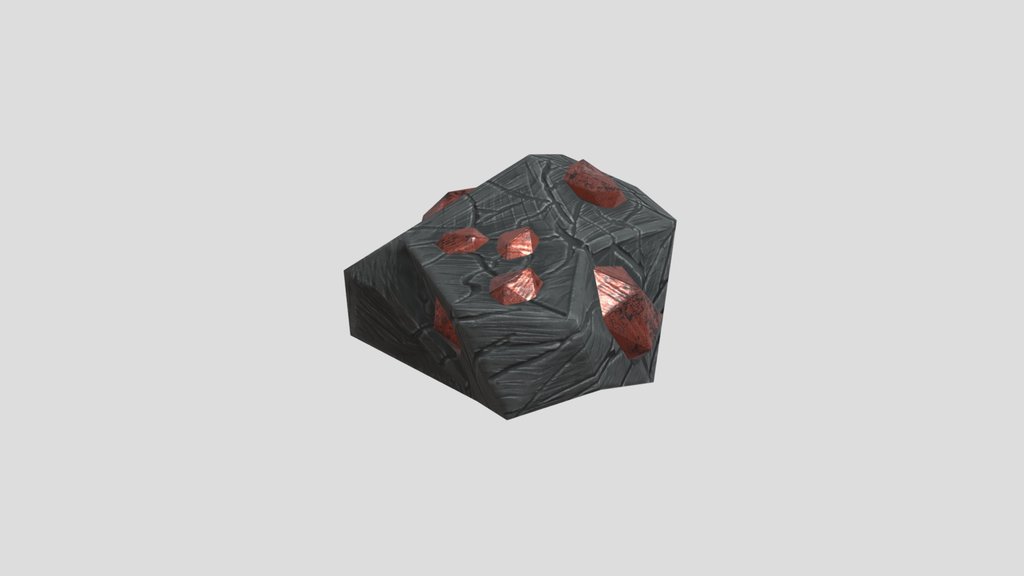 Stylized Copper Ore - Game Ready