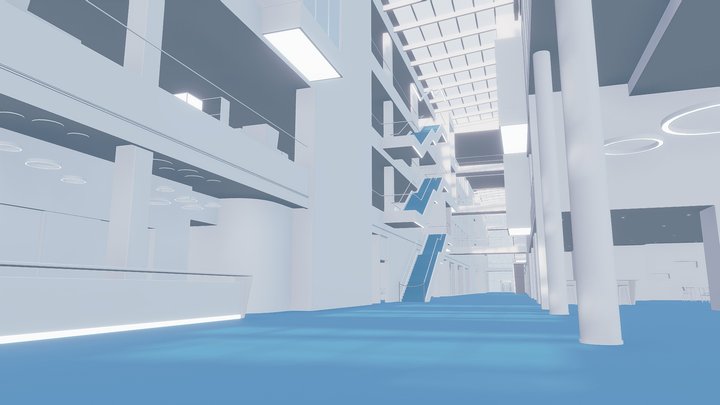 FS_Building1_Hallway 3D Model