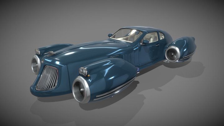 Hovercar Berchtold Skymaster "remastered" 3D Model