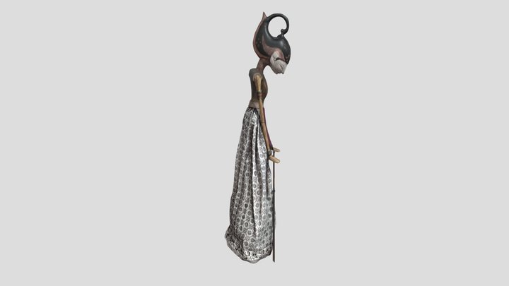 Wayang Golek Arjuna 3D Model