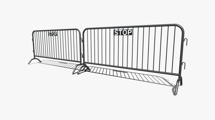 Metal Barrier 3D Model
