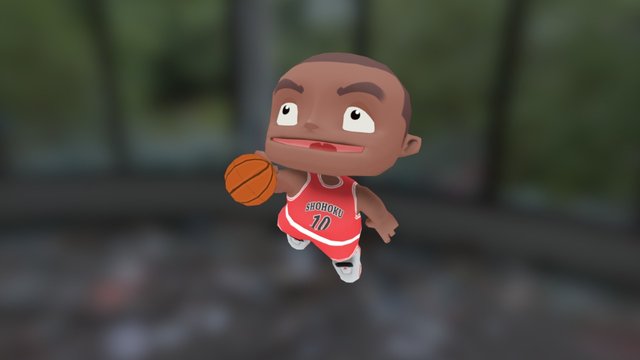 Basketball Fanboy 3D Model