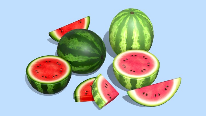 Watermelons 3D Model