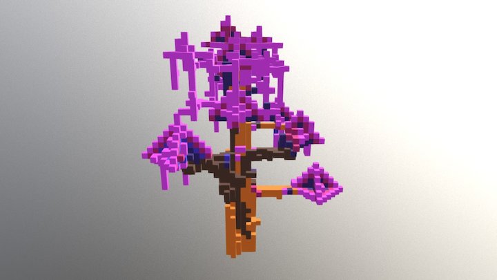 Pink tree 3D Model