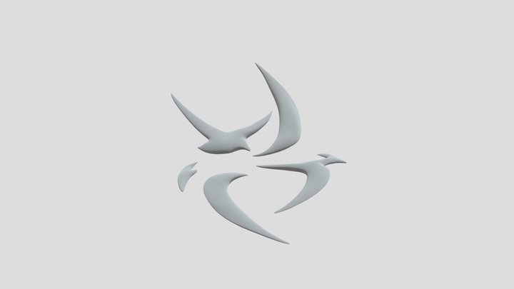 Wings in Motion 3D Model