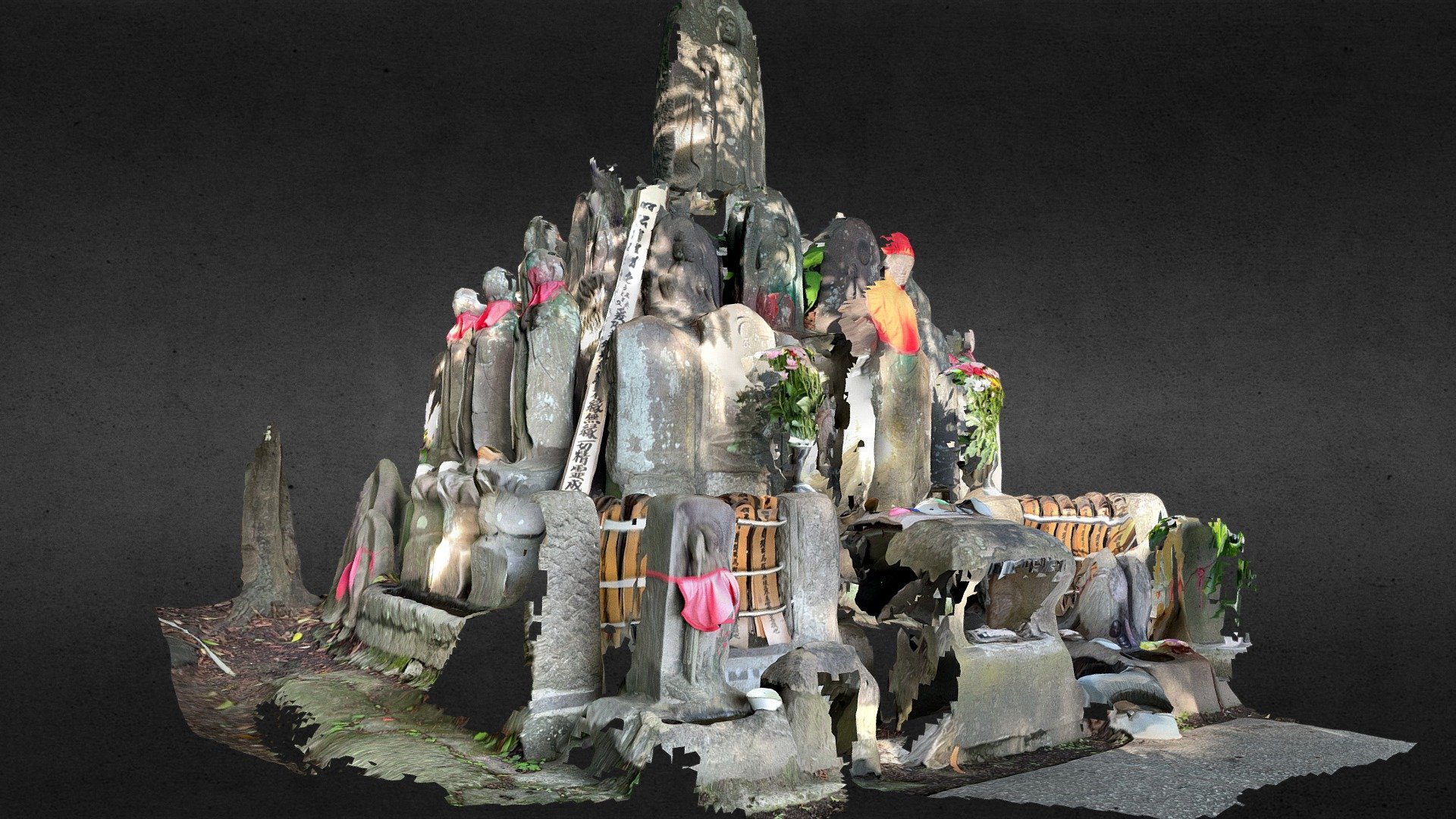Jizo (stone statue) scans with iPhone12 Pro_02