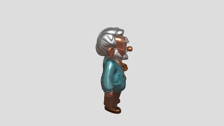 0326老人散步 3D Model
