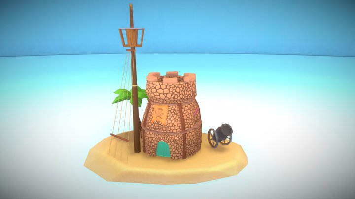Seafarer's paradise - Watchtower 3D Model