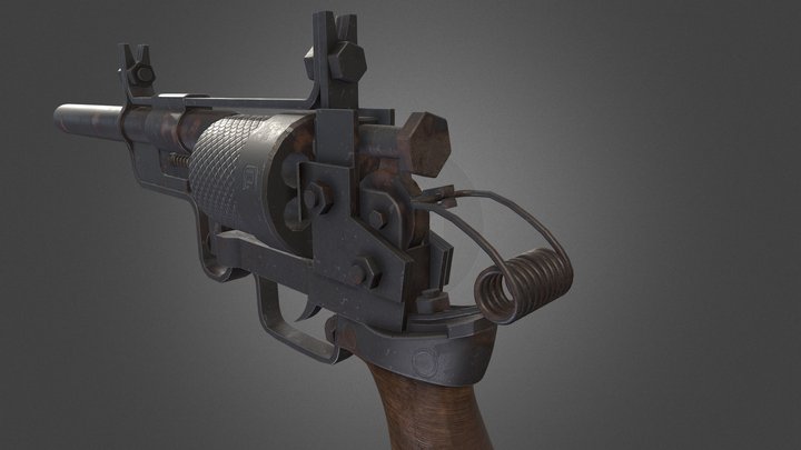 OLD REVOLVER 3D Model