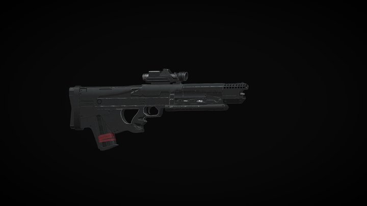 Sci-fi Gun 3D Model