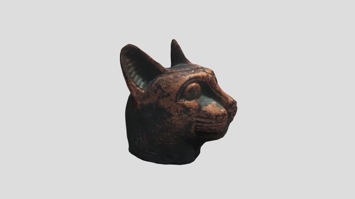 3D Scanned Bastet Figure