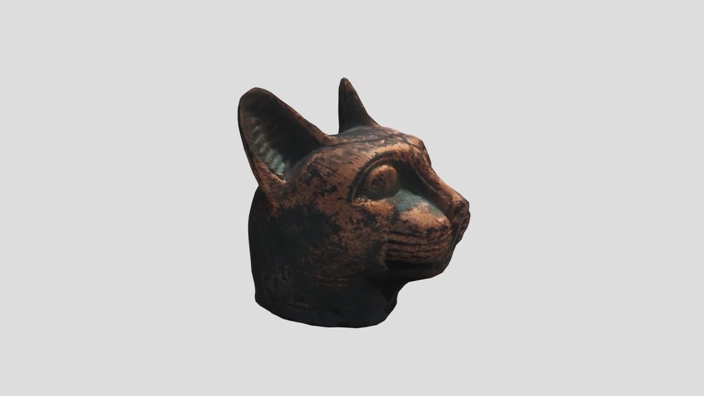 3D Scanned Bastet Figure