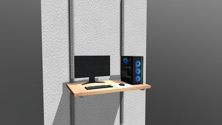 Wall-Mountable Computer 3D Model