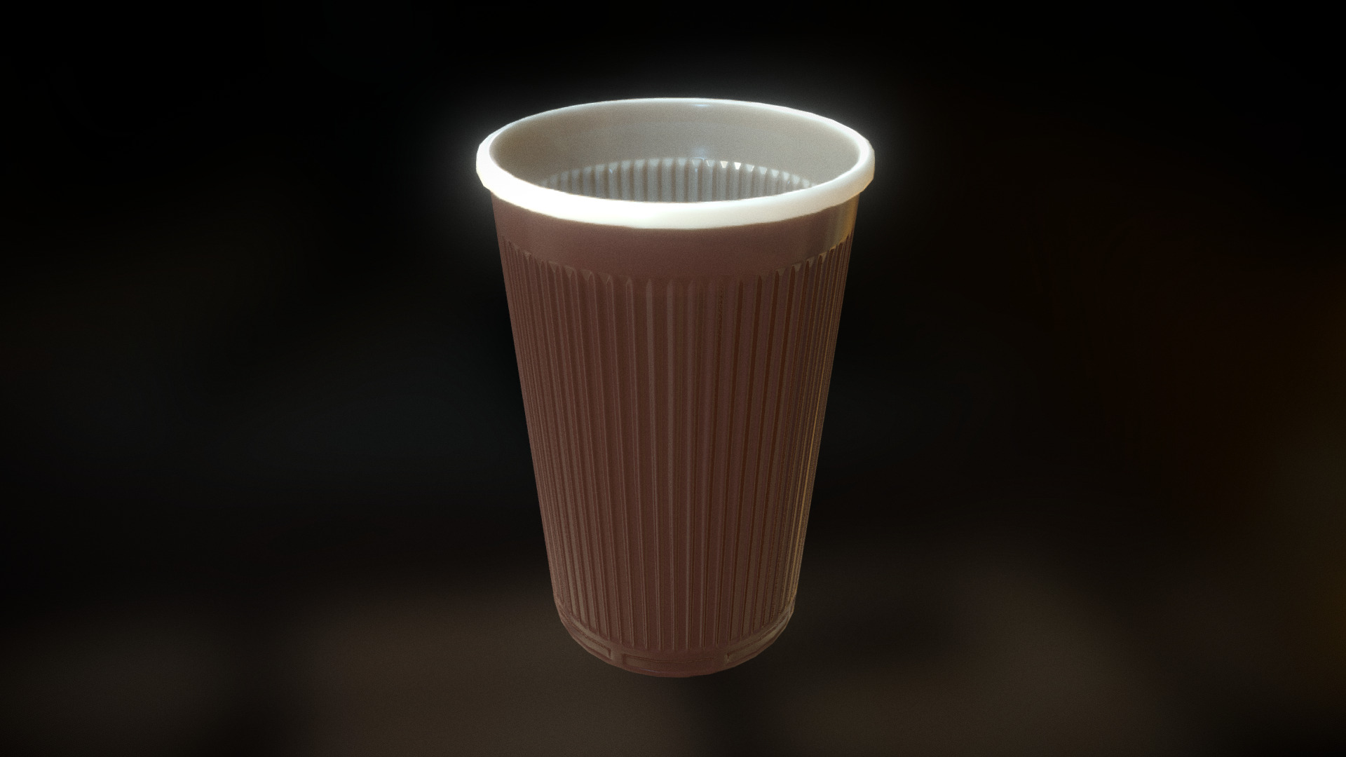 3D model Plastic Cup Low Poly Clean Version - This is a 3D model of the Plastic Cup Low Poly Clean Version. The 3D model is about a cup of coffee.