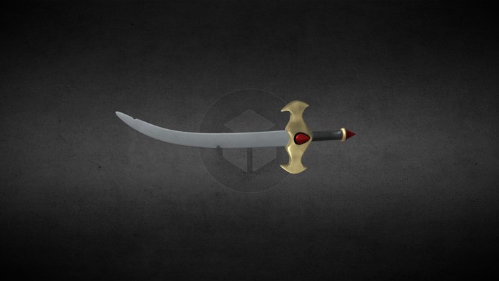 Daga gota de sangre 3D Model