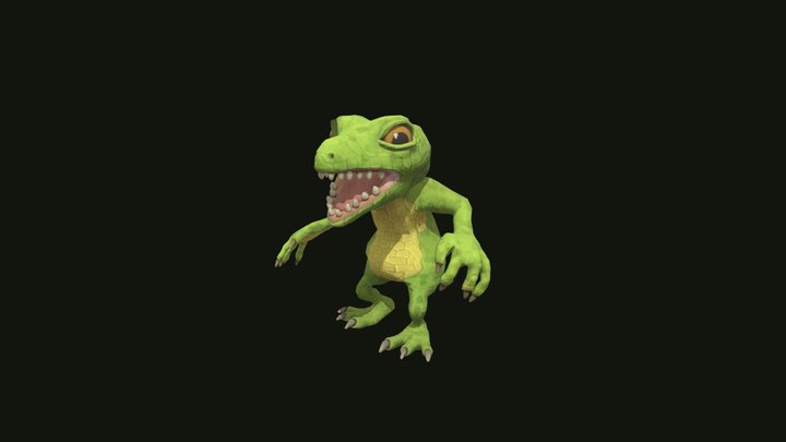 Lizzard Character 3D Model