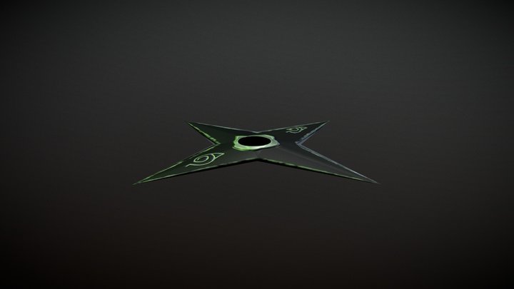 Shuriken of 
hidden village of the leaf 3D Model