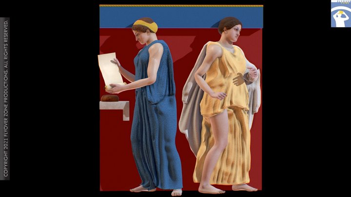 3D rendering of Metope South 20 Restored (Parthenon)