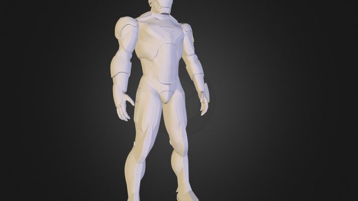 IronMan Mark VI -wireframe 3D Model