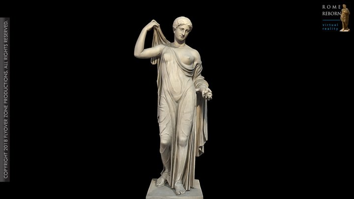 3D rendering of Aphrodite of Fréjus