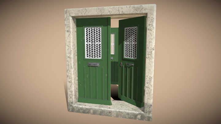 Door House Traditional 3D Model