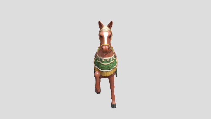 Decorative horse figurine 3D Model