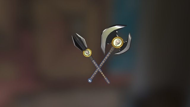 Reaper No. 2 Mace and Ax mode 3D Model