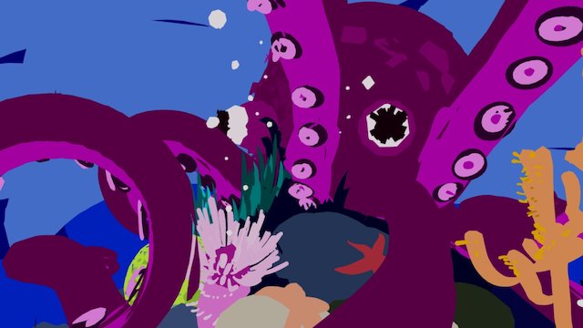 Octopus Mini World - Tiltbrush 3D Model
