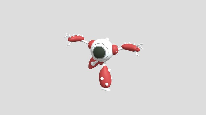 Waz00, the old Rescue Robot 3D Model