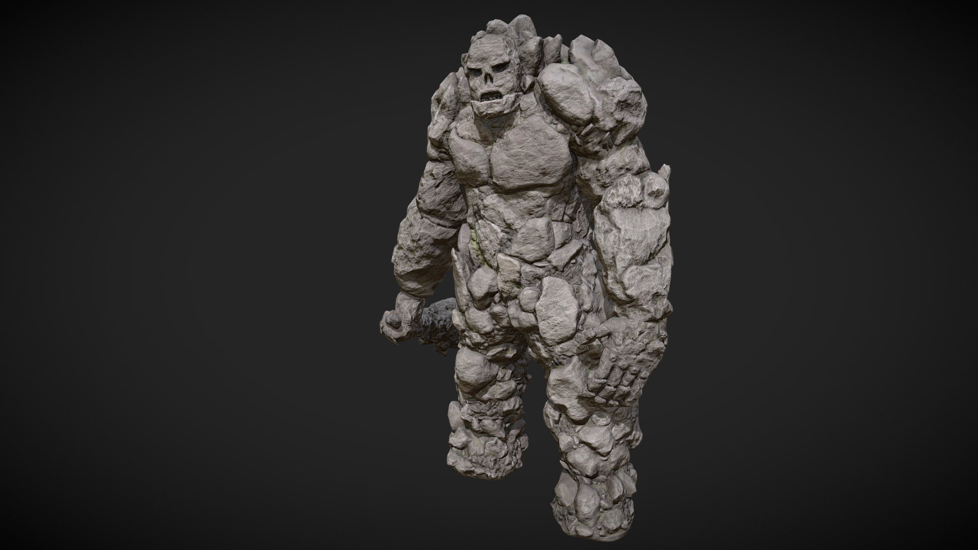 Rock giant. - 3D model by Michał Szubert (@1ta.szubert) [89a424b ...