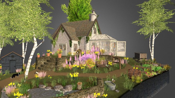 DAE Diorama - Grandma's house 3D Model