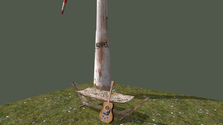 Eco House - 3 Simple props 3D Model