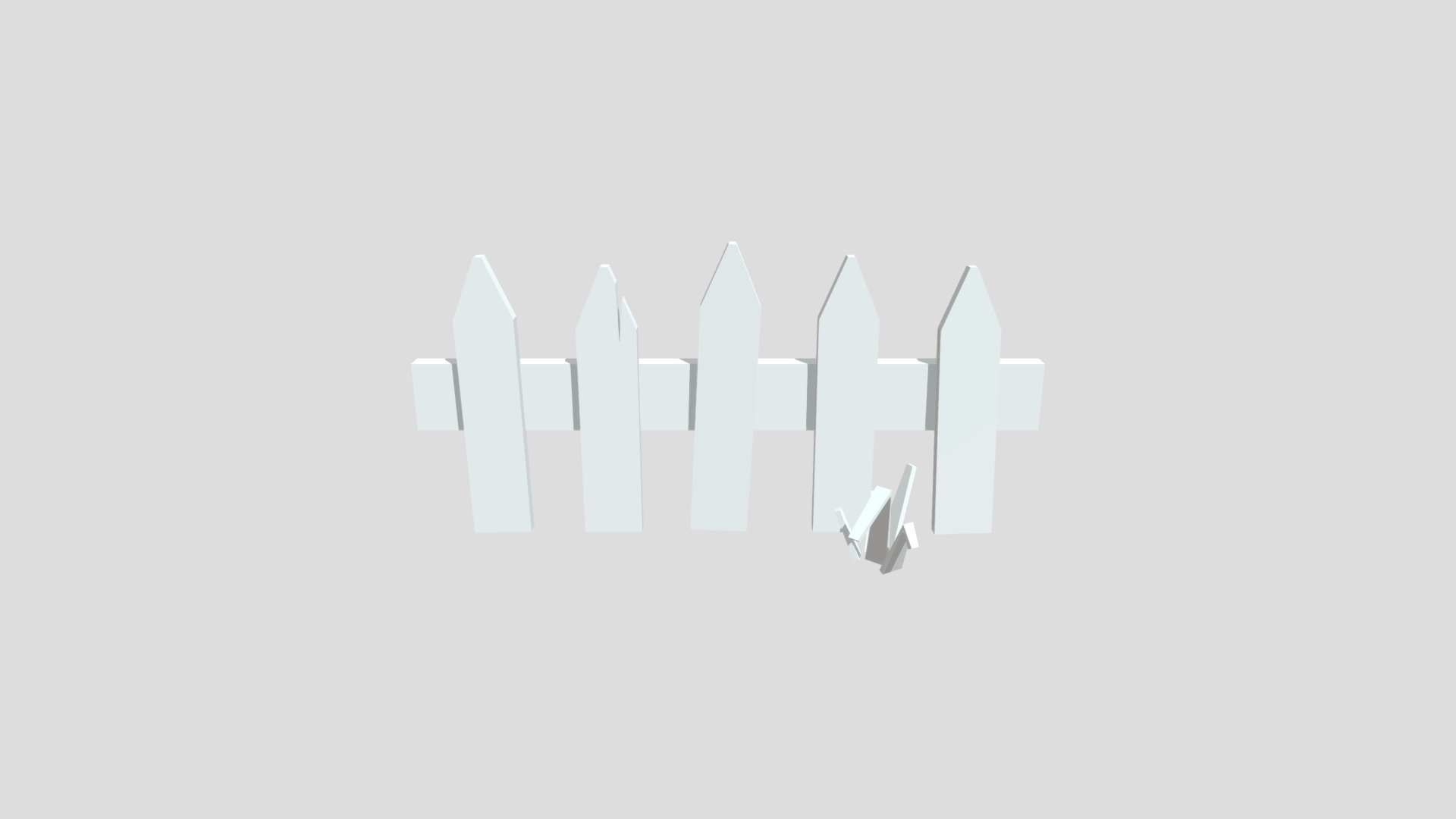 Picket fence from Poly by Google